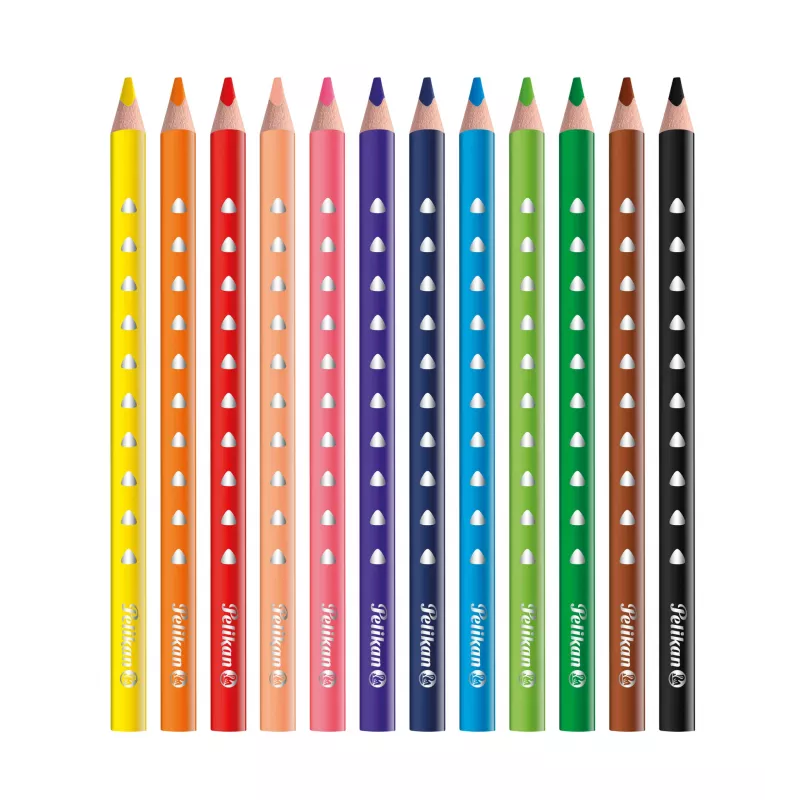 Pelikan 700627 spalvoti pieštukai - 12 vnt. rinkinys, įvairių spalvų