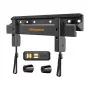 PERLEGEAR PGMT7 Full Motion TV Laikiklis 24-55 colių, Dvigubos Rankos Sukamasis Sieninis Laikiklis, Maks. Apkrova 45 kg, VESA 75x75 iki 400x400 mm, Juodas