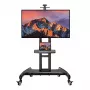 PERLESMITH PSTVMC05-US Pilno judesio TV laikiklis 32–82 colių televizoriams, dvigubos svirtys, 60 kg talpa, VESA 200×100–600×400, juodas