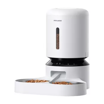 PETLIBRO Granary Food Dispenser su Dvigubu Dubenėliu, WiFi, 5L, Baltas