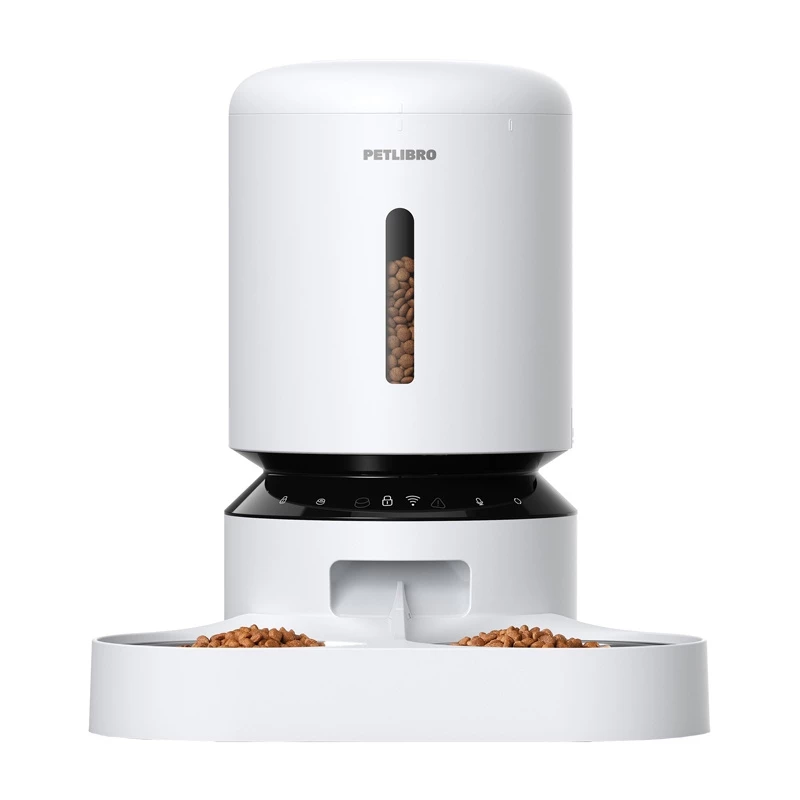 PETLIBRO Granary Food Dispenser su Dvigubu Dubenėliu, WiFi, 5L, Baltas