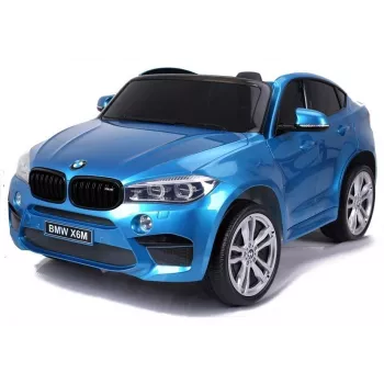 PETMEX LT2845 baterijomis varomas vaikiškas automobilis BMW X6M mėlynas lakuotas