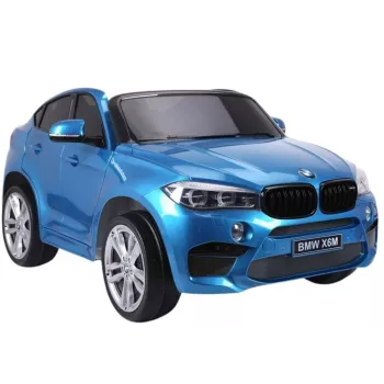PETMEX LT2845 baterijomis varomas vaikiškas automobilis BMW X6M mėlynas lakuotas