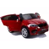 PETMEX baterijomis varomas automobilis naujas BMW X6M visureigis LED šviesos MP3 raudonas lakuotas