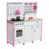 PETMEX Paula Wooden Kitchen for Children Pink White Opening Elements