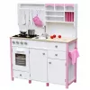 PETMEX Paula Wooden Kitchen for Children Pink White Opening Elements