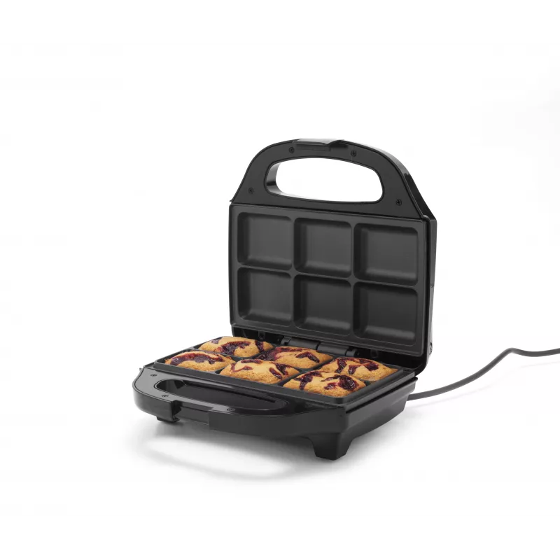 Petra PT5921DEKF Pyragėlių kepimo aparatas – 7 mini pyragėliai/keksiukai/spurgos, 700 W, nelipni danga, juodas