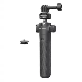 PGYTECH Professional Tripod for Sports Camera – Black su Mantis Mode Clamp, Rankena ir Stalo Tripodu