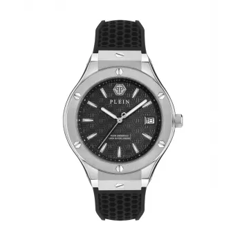 Philipp Plein vyriškas automatinis skeletoninis laikrodis PWUFA0125 44 mm juodas silikonas