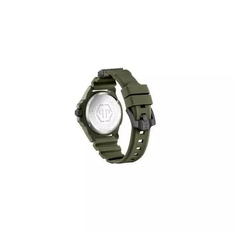 Philipp Plein PWUBA0423 Automatinis Skeleto Laikrodis 44mm Juodas Silikonas