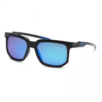 Philipp Plein Sport vyriški stačiakampiai akiniai nuo saulės SSP011-56Z42Z – juodas rėmelis, pilki lęšiai 56/18/135 mm