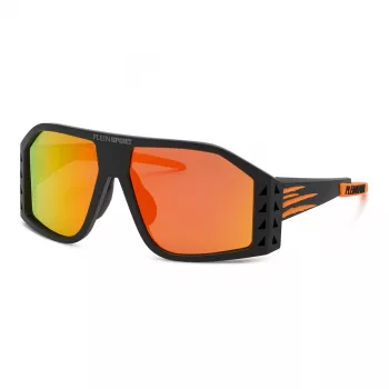 Philipp Plein Sport vyriški akiniai nuo saulės SSP002-61U28A pilkas acetatas 61mm