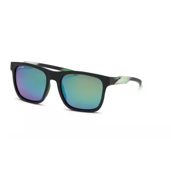 Philipp Plein Sport vyriški akiniai nuo saulės SSP010-56U28Z – juodas acetatinis rėmelis, pilki polikarbonatiniai lęšiai, 56/19/135 mm