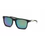 Philipp Plein Sport vyriški akiniai nuo saulės SSP010-56U28Z – juodas acetatinis rėmelis, pilki polikarbonatiniai lęšiai, 56/19/135 mm