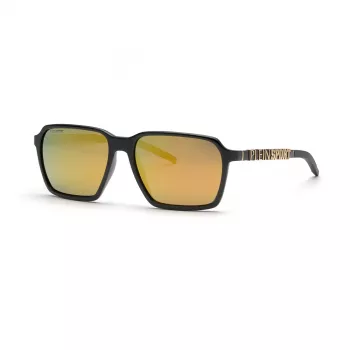 Philipp Plein Sport Vyriški Akiniai nuo Saulės SSP012-59Z42P – Juodas Acetato Rėmelis, Pilki Poliarizuoti Lęšiai, 59/16/145 mm