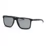 Philipp Plein Sport vyriški akiniai nuo saulės SSP013-58U28P - juodas acetatinis rėmelis, pilki poliarizuoti lęšiai, 58/17/145 mm