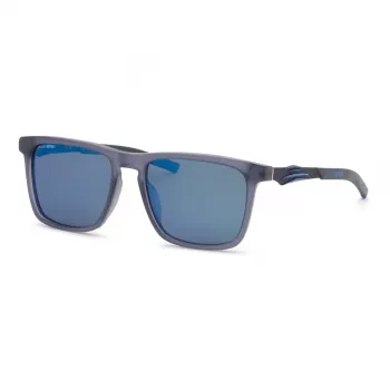 Philipp Plein Sport vyriški akiniai nuo saulės SSP038-57UA1P – juodas rėmelis, pilki poliarizuoti lęšiai, 57/18/145 mm
