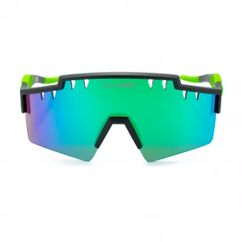 PHILIPP PLEIN SPORT SSP001-99U28V Vyriški Akiniai nuo Saulės – Juodas Rėmas, Pilki Lęšiai, Skydo Stilius