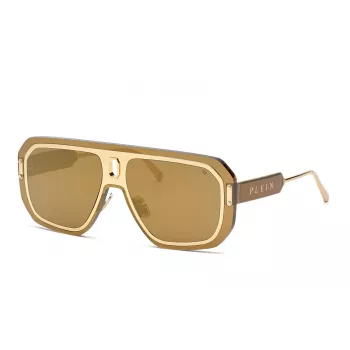 Philipp Plein SPP050-99300G Vyrų Akiniai nuo Saulės, Lęšis 99 mm, Tiltelis 0 mm, Kojelė 150 mm