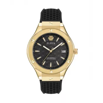 Philipp Plein The $kull Vyriškas Kvarcinis Laikrodis 44mm Nerūdijančio Plieno Korpusas Juodas Silikoninis Dirželis PWUFA0225