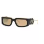 PHILIPP PLEIN Unisex Akiniai SPP119M58700G – Juodas Rėmas, Pilki Gradientiniai Lęšiai 58mm