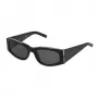 Philipp Plein moteriški katės akies akiniai nuo saulės SPP025S550700 – blizgūs juodi acetatai, dūminiai lęšiai, UV400
