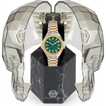 Philipp Plein moteriškas laikrodis PWBDA0724 39mm Quartz nerūdijantis plienas silikonas juodas
