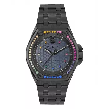 Philipp Plein moteriškas laikrodis PWJAA1423 The Skull 38mm rožinio aukso atspalvio