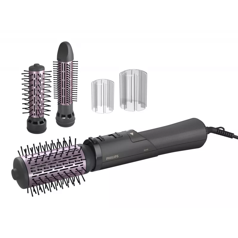 Philips 7000 Series BHA715/00 Plaukų formavimo garbanojimo šepetys, šiltai pilka/rožinė, 1000 W, 1,8 m