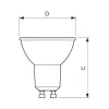 Philips CorePro LED Spot 5-50W GU10 827 36° Dimmable – šiltai balta šviesa
