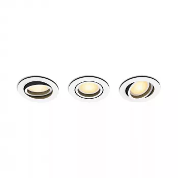 Philips Hue White Ambiance Milliskin Recessed Spotlights 3x350lm White