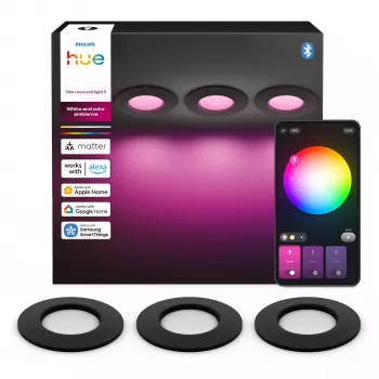 Philips Hue White & Color Ambiance Slim Recessed Light S x3 – juoda