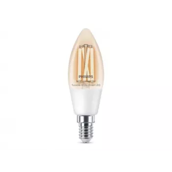 Philips Smart WFB 40W C35 E14 927-65 CL 1PF/6 LED lemputė – 4.9W 470lm keičiama balta, E14 žvakė, Wi-Fi Bluetooth, reguliuojamas ryškumas