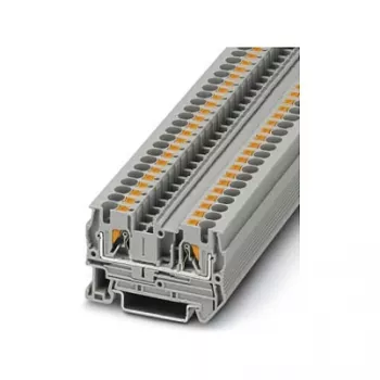 Phoenix 3211757 PT 4 Praėjimo gnybtų blokas, Push-in, 4 mm², 1000 V, 32 A, pilkas