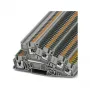 Phoenix Contact 3213949 PTI 2,5-PE/L/L daugiapakopis gnybtų blokas, Push-in, 3 pakopos, 6 jungtys, 2,5 mm², 400 V, 24 A, pilkas