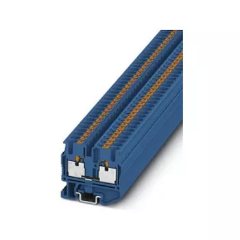 Phoenix 3248126 MPT 2,5 BU Mini praėjimo gnybtas, varžtinis sujungimas, mėlynas