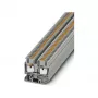 Phoenix Contact MPT 2.5 mini praėjimo gnybtų blokas, įstumiamas sujungimas, 2.5 mm², 500 V, 24 A, pilkas