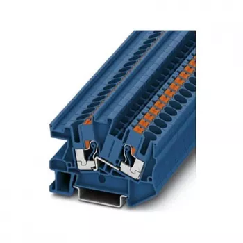 Phoenix Contact PTI 6 BU Push-In Instaliacinė gnybtų jungtis, mėlyna, 6 mm², 500 V, 41 A, DIN bėgeliui