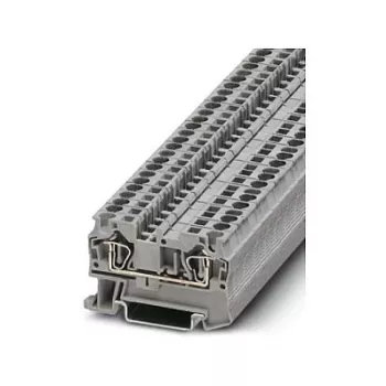 Phoenix Contact ST 4 Praėjimo gnybtas, spyruoklinė jungtis, 4 mm², pilkas, montavimui ant DIN bėgelio, 800 V, 32 A | Kur.lt