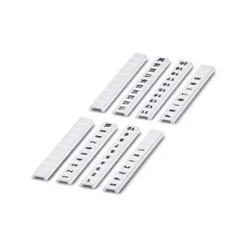 Phoenix Contact ZBF 5,LGS Terminal Block Marker Strip 0810821:0022 – Baltas, Lyginiai Skaičiai 22-40, 10 Vnt.