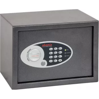 Phoenix Safe SS0301E DIONE elektroninis viešbučio seifas su skaitmenine klaviatūra, magistro raktu, juodos spalvos