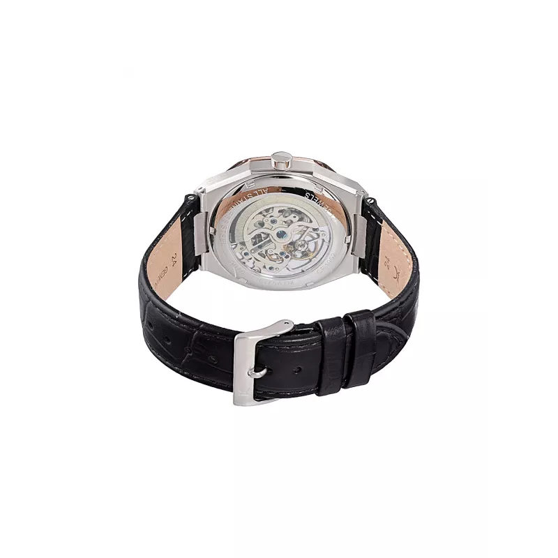 Pierre Cardin vyriškas kvarcinis analoginis laikrodis CF.1002.LB.2 42mm plieninis korpusas juodas ciferblatas odinis dirželis