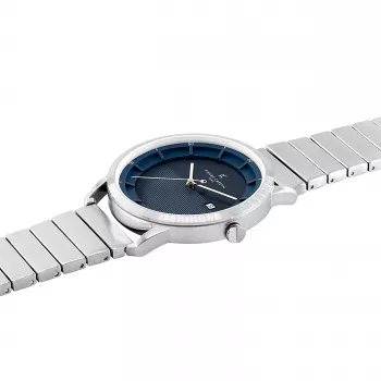 Vyriškas laikrodis Pierre Cardin CLC.6005 43mm nerūdijančio plieno kvarcinis analoginis juodas ciferblatas odinis dirželis