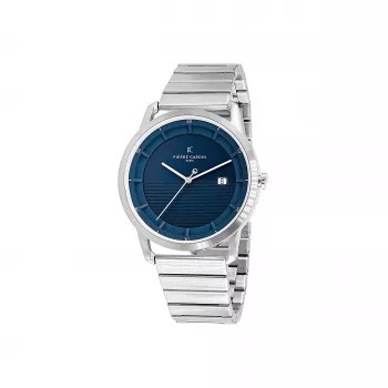 Vyriškas laikrodis Pierre Cardin CLC.6005 43mm nerūdijančio plieno kvarcinis analoginis juodas ciferblatas odinis dirželis