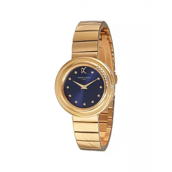Pierre Cardin Moteriškas Analoginis Kvarcinis Laikrodis CF.1010.MG Sidabrinis Nerūdijančio Plieno Tinklinis Apyrankė 32mm