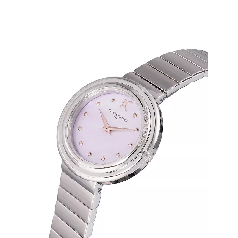 Pierre Cardin Women's CF.1010.MS.2 Quartz Analog Watch 32mm Silver Stainless Steel Mesh
