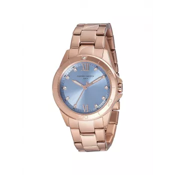 Pierre Cardin Women's Quartz Analog Watch CF.1009.MR.2 34mm Rose Gold Stainless Steel Mesh Bracelet