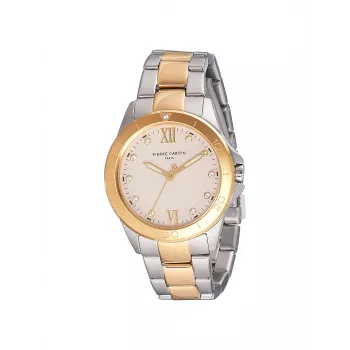 Pierre Cardin Moteriškas kvarcinis analoginis laikrodis CF.1009.MU – 34 mm nerūdijančio plieno korpusas su perlų motinos ciferblatu