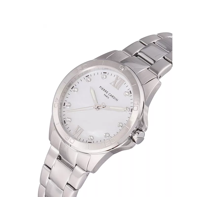 Pierre Cardin Women's Watch CF.1009.MS 34mm Silver Stainless Steel Quartz Analog