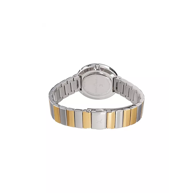 Pierre Cardin moteriškas laikrodis CF.1010.MU 32mm kvarcinis analoginis sidabrinis ciferblatas rudas odinis dirželis
